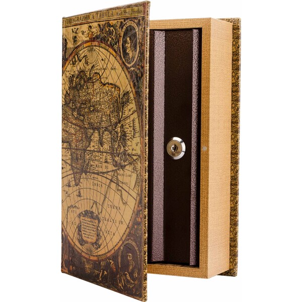 Lock Box, Surface, Single Key, Brown