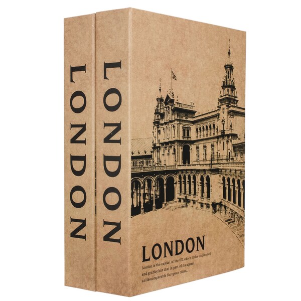 London Dual Book Stl Security Box w/Key