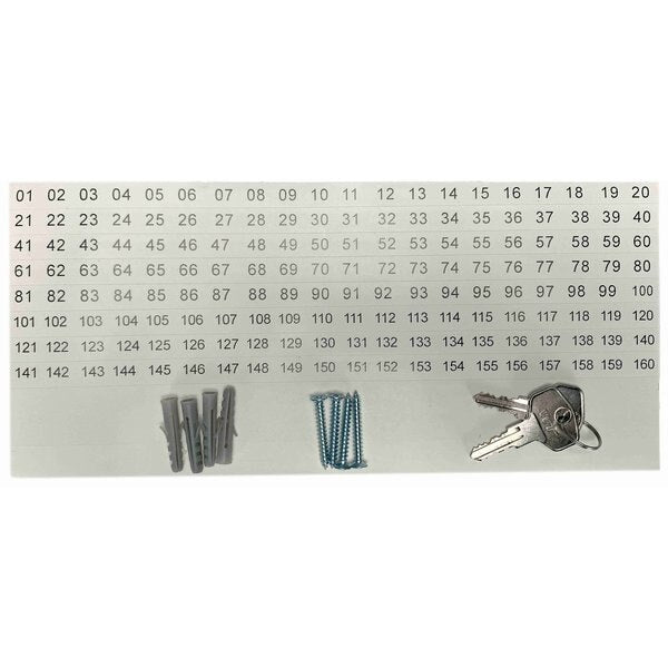 Lock Box with Combination Lock, 160 Keys