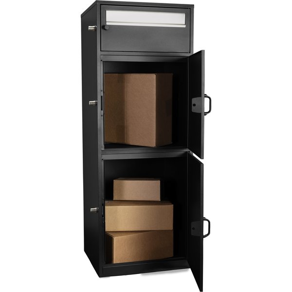 Multi-Chambered Mail and Parcel Box