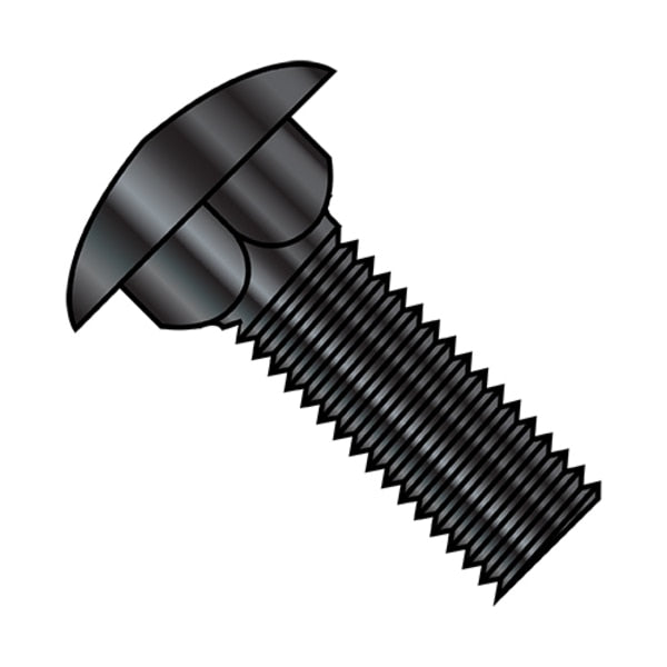 10-24X1/2 BOLT CARRIAGE FULL THRD BLK OX