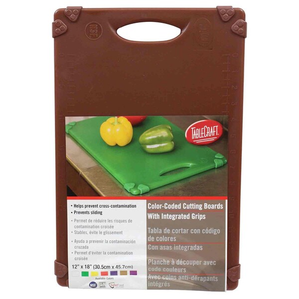 Grippy Cutting Board, Brown, 12