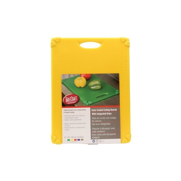Grippy Cutting Board, Yellow, 15