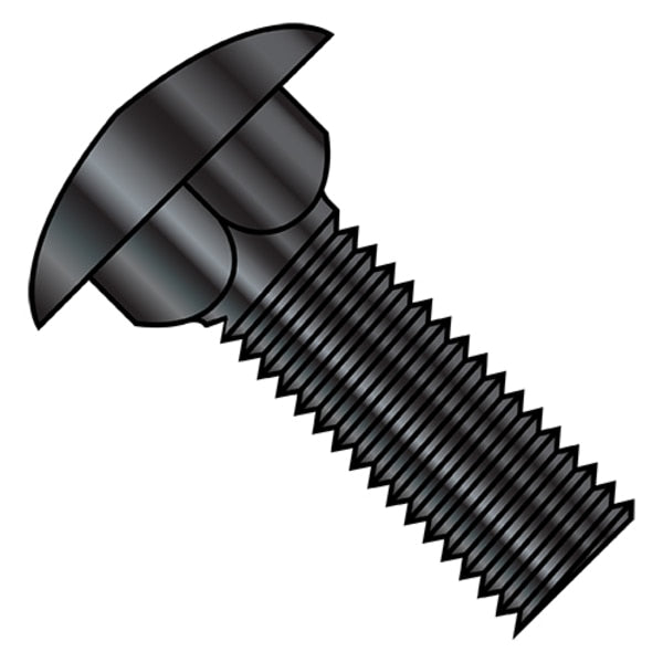 1/4-20X1 3/4 BOLT CARRIAGE FULL THREAD BLK ZINC