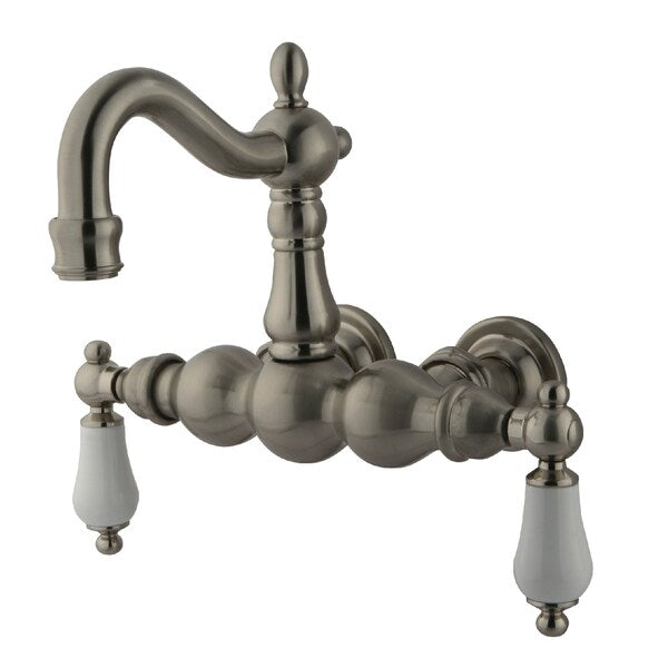 Wall-Mount Clawfoot Tub Faucet, Brushed Nickel, Tub Wall Mount