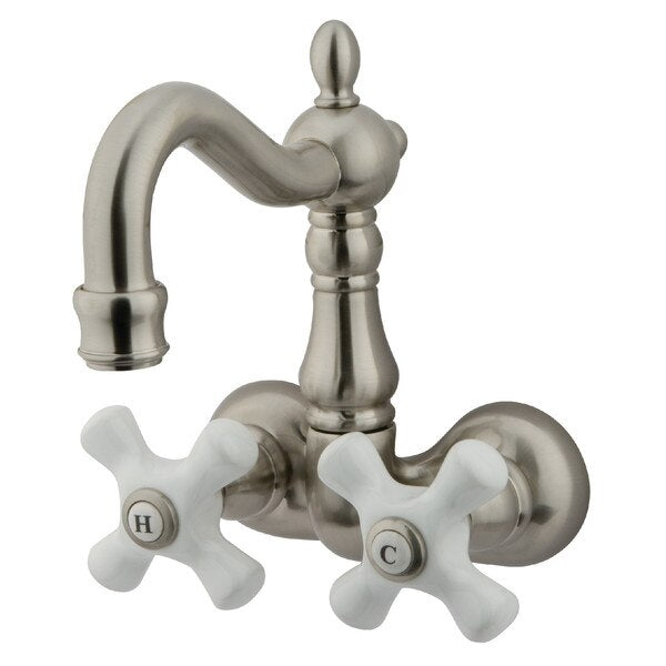 Wall-Mount Clawfoot Tub Faucet, Brushed Nickel, Tub Wall Mount