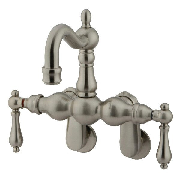 Wall-Mount Clawfoot Tub Faucet, Brushed Nickel, Tub Wall Mount