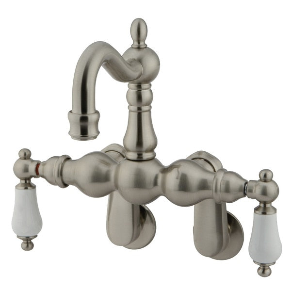 Wall-Mount Clawfoot Tub Faucet, Brushed Nickel, Tub Wall Mount