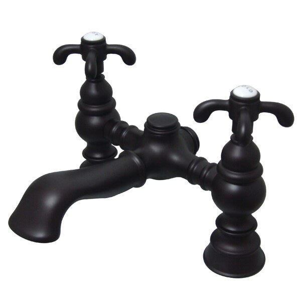 Deck-Mount Clawfoot Tub Faucet, Oil Rubbed Bronze, Deck Mount