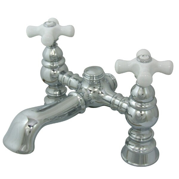 Deck-Mount Clawfoot Tub Faucet, Polished Chrome, Deck Mount