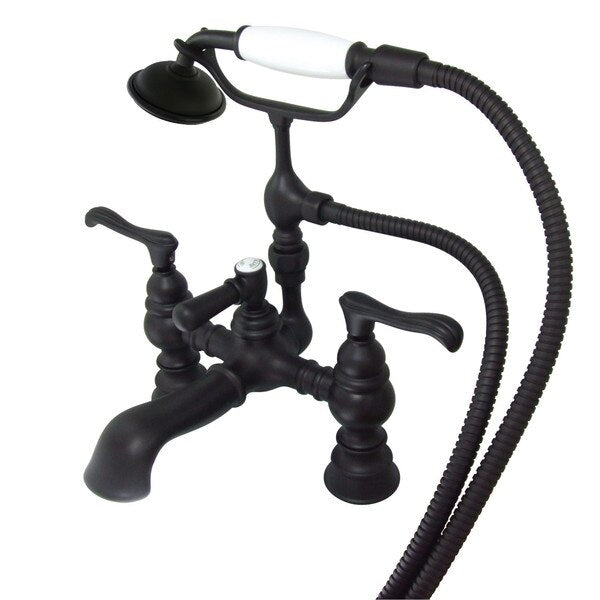 Deck-Mount Clawfoot Tub Faucet, Oil Rubbed Bronze, Deck Mount