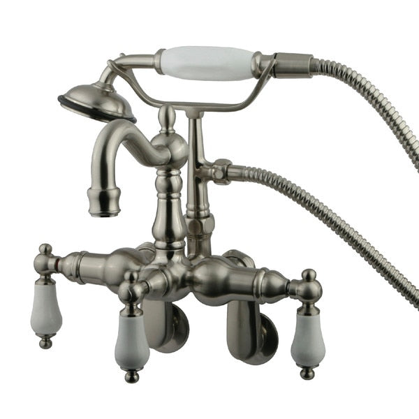 Wall-Mount Clawfoot Tub Faucet, Brushed Nickel, Tub Wall Mount