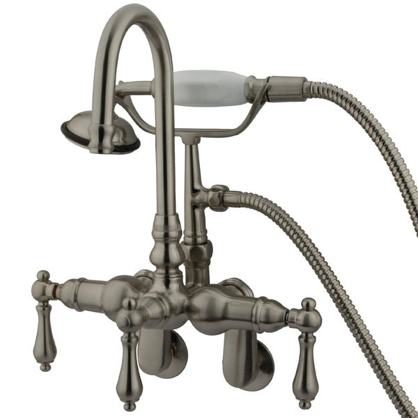 Wall-Mount Clawfoot Tub Faucet, Brushed Nickel, Tub Wall Mount