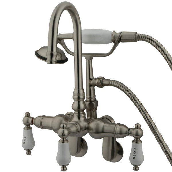 Wall-Mount Clawfoot Tub Faucet, Brushed Nickel, Tub Wall Mount