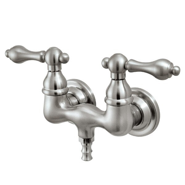 Wall-Mount Clawfoot Tub Faucet, Brushed Nickel, Tub Wall Mount