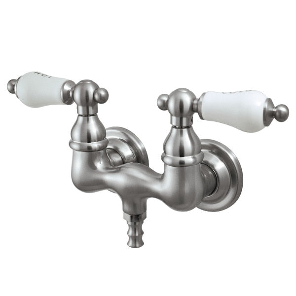 Wall-Mount Clawfoot Tub Faucet, Brushed Nickel, Tub Wall Mount