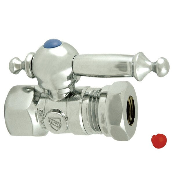 CC44151TL 1/2 O.D. Compression, 1/2 Slip Joint Straight Shut-off Valve