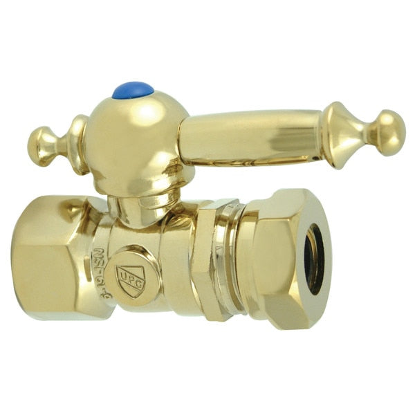 CC44152TL 1/2 O.D. Compression, 1/2 Slip Joint Straight Shut-off Valve