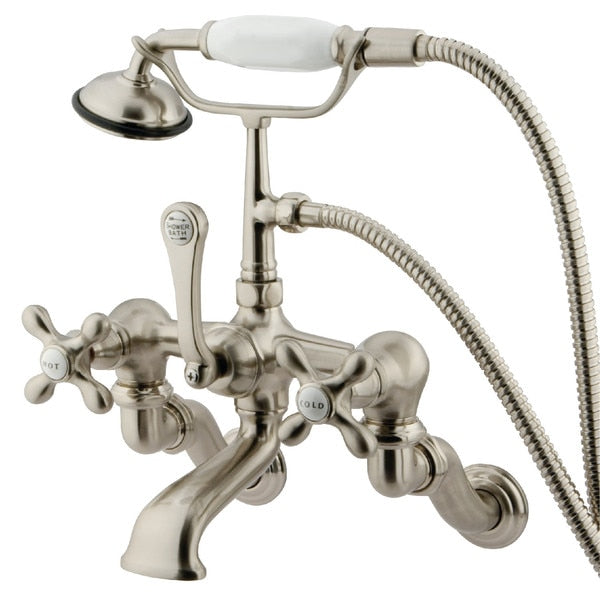 Wall-Mount Clawfoot Tub Faucet, Brushed Nickel, Tub Wall Mount