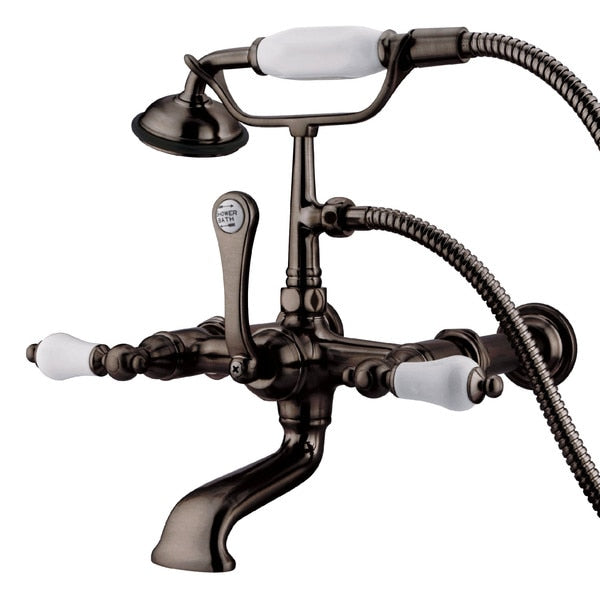 Wall-Mount Clawfoot Tub Faucet, Oil Rubbed Bronze, Tub Wall Mount