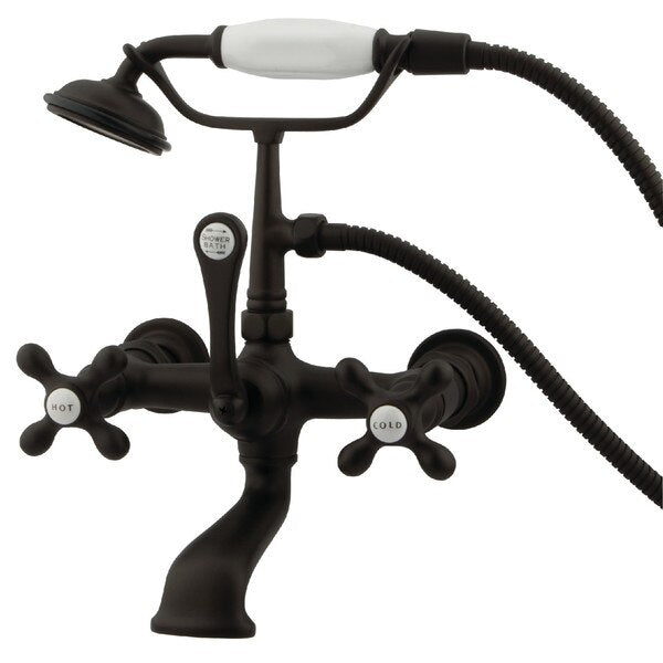 Wall-Mount Clawfoot Tub Faucet, Oil Rubbed Bronze, Tub Wall Mount