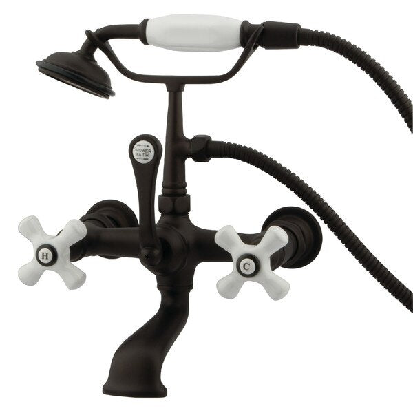 Wall-Mount Clawfoot Tub Faucet, Oil Rubbed Bronze, Tub Wall Mount