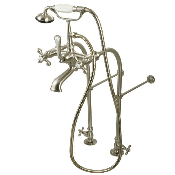 Clawfoot Tub Faucet Packages, Brushed Nickel, Freestanding