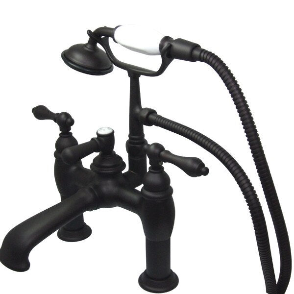 Deck-Mount Clawfoot Tub Faucet, Oil Rubbed Bronze, Deck Mount