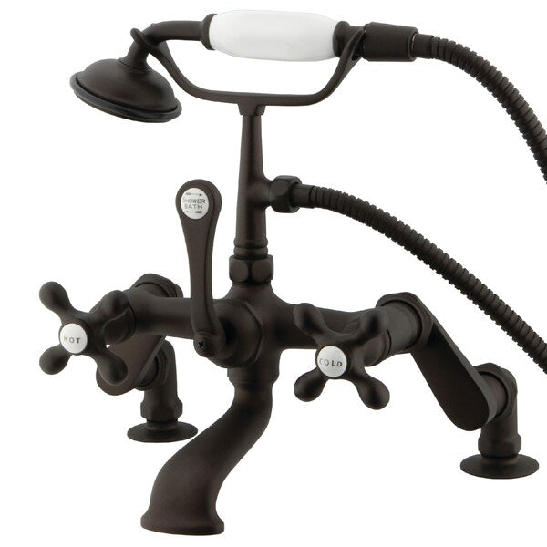 Deck-Mount Clawfoot Tub Faucet, Oil Rubbed Bronze, Deck Mount