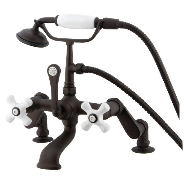 Deck-Mount Clawfoot Tub Faucet, Oil Rubbed Bronze, Deck Mount