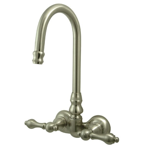 Wall-Mount Clawfoot Tub Faucet, Brushed Nickel, Tub Wall Mount