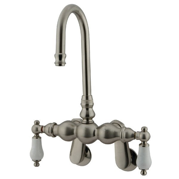 Wall-Mount Clawfoot Tub Faucet, Brushed Nickel, Tub Wall Mount