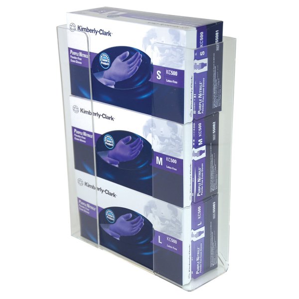 Glove Box Holder, Acrylic, Triple