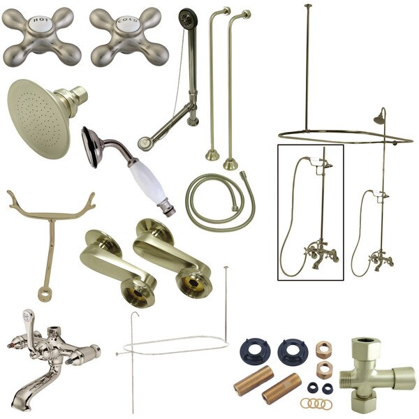 CCK1148AX Clawfoot Tub Package Metal Cross Handles