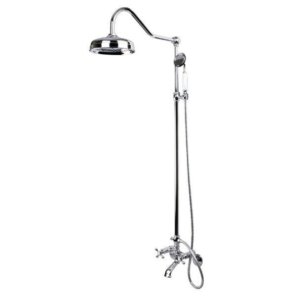 Clawfoot Tub Faucet Packages, Polished Chrome, Wall Mount