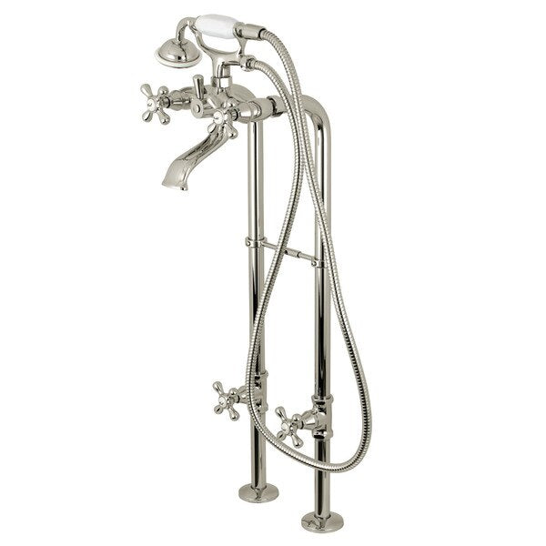 Freestanding Tub Faucet, Polished Nickel, Freestanding