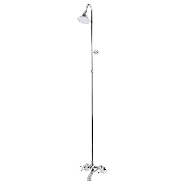 Wall-Mount Clawfoot Tub Faucet, Polished Chrome, Wall Mount