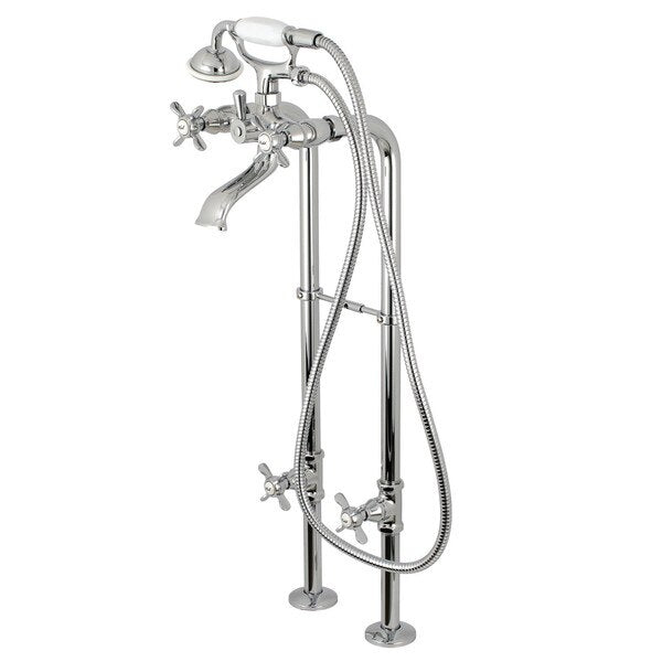 Freestanding Tub Faucet, Polished Chrome, Freestanding