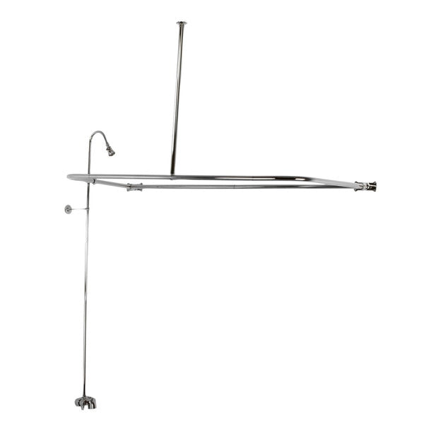 Clawfoot Tub Faucet Packages, Polished Chrome, Tub Wall Mount