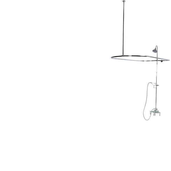 Clawfoot Tub Faucet Packages, Polished Chrome, Tub Wall Mount