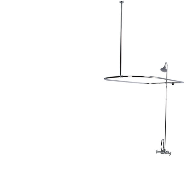 Clawfoot Tub Faucet Packages, Polished Chrome, Tub Wall Mount