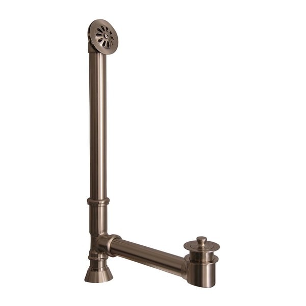 Tub Waste and Overflow in Satin Nickel 1