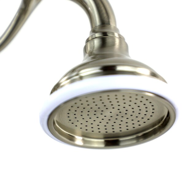 Gooseneck Wall-Mounted Tub Filler, Hands