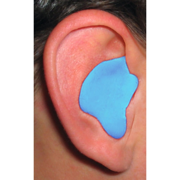 Reusable Uncorded Molded Ear Plugs, Molded Shape, NRR 26, 1 Pairs, Blue
