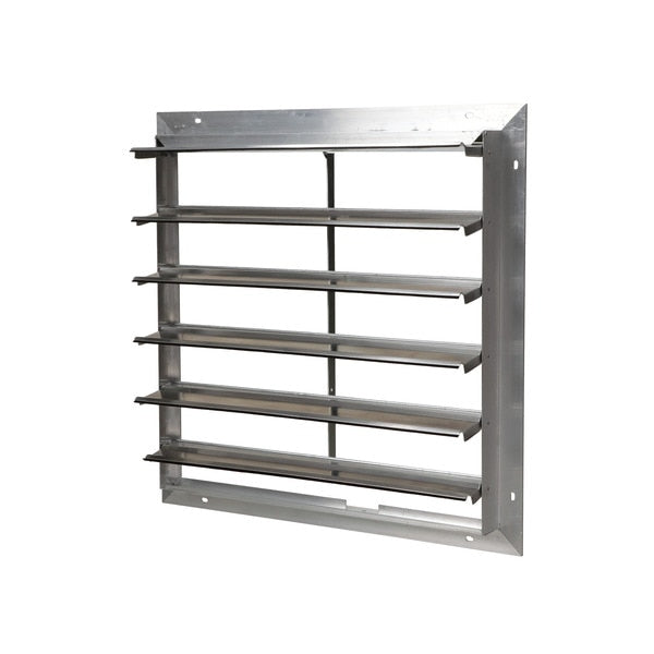 Commercial Exhaust Shutter, Air-Open/Gravity-Close, For 24