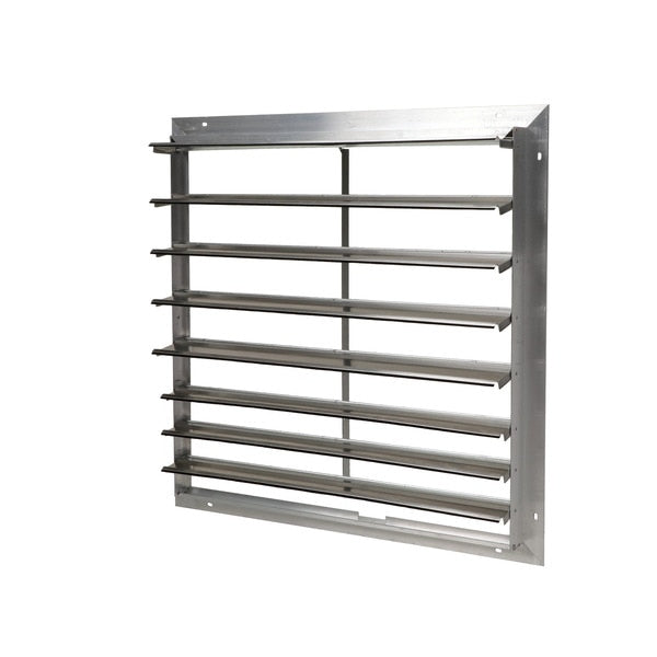 Commercial Exhaust Shutter, Air-Open/Gravity-Close, For 30