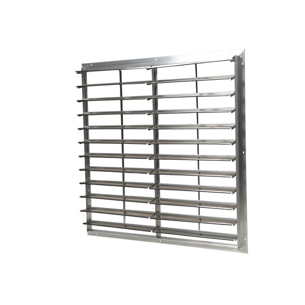 Commercial Exhaust Shutter, Air-Open/Gravity-Close, For 48