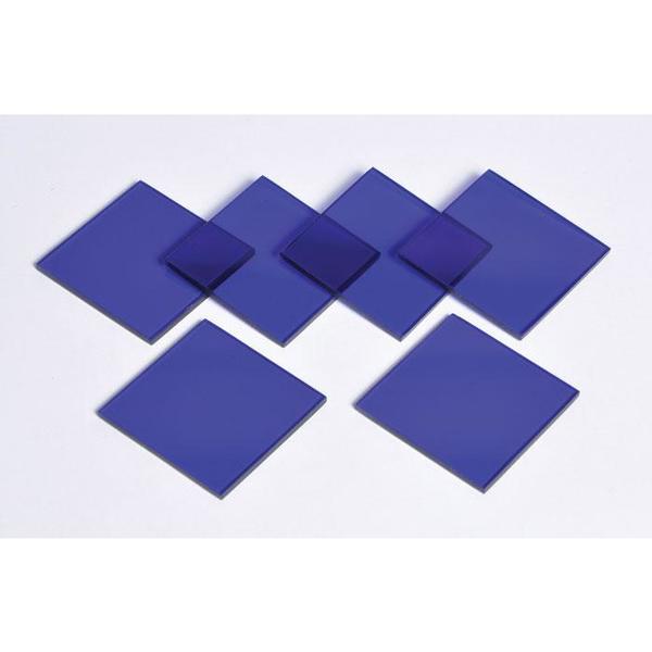 Cobalt Glass Plate, 4