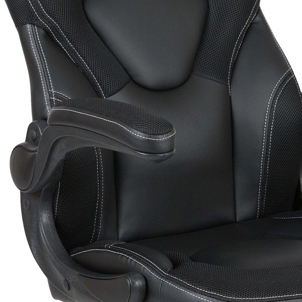 Gaming Chair, Padded Flip-up, Black