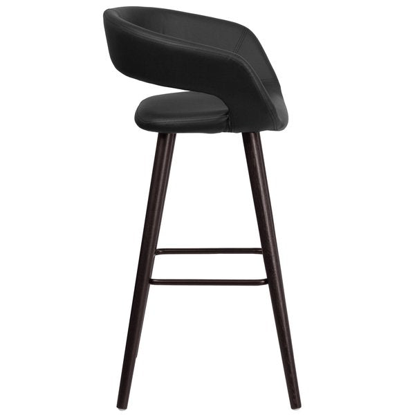 Black Vinyl Barstool, 29
